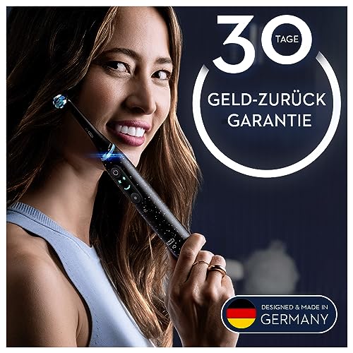 Oral-B iO Series 10 Plus Edition Elektrische Zahnbürste, Electric Toothbrush, PLUS 3 Aufsteckbürsten, 7 Putzmodi für Zahnpflege, Lade-Reiseetui, Designed by Braun, cosmic black