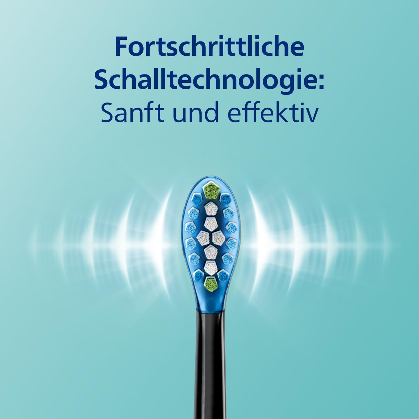 Philips Sonicare DiamondClean 9000 elektrische Zahnbürste, Schallzahnbürste mit App, Drucksensor, 4 Putzmodi, 3 Intensitätsstufen, Ladeglas und USB-Reiseetui, Schwarz, Modell HX9911/09