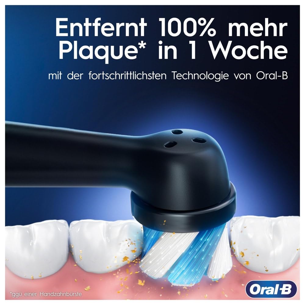 Oral-B iO 3N Elektrische Zahnbürste, Rosa, runde Bürste, weiche Mikrovibrationen, 3 Putzmodi, 1 Ladegerät, 1 Bürstenhalter, wiederaufladbar