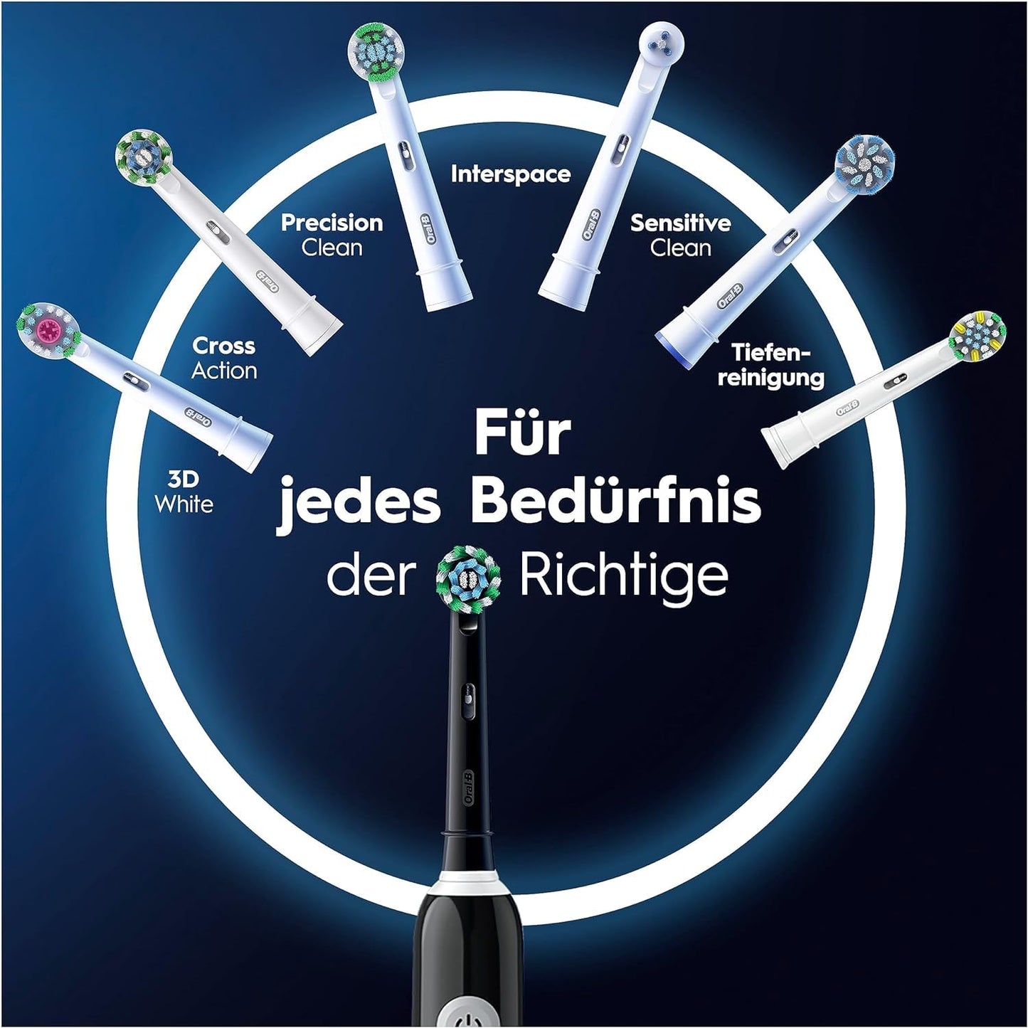 Oral-B Pro Series 1 Elektrische Zahnbürste/Electric Toothbrush, Doppelpack, 2 Aufsteckbürsten, 3 Putzmodi und Drucksensor für Zahnpflege, Designed by Braun, pink/black