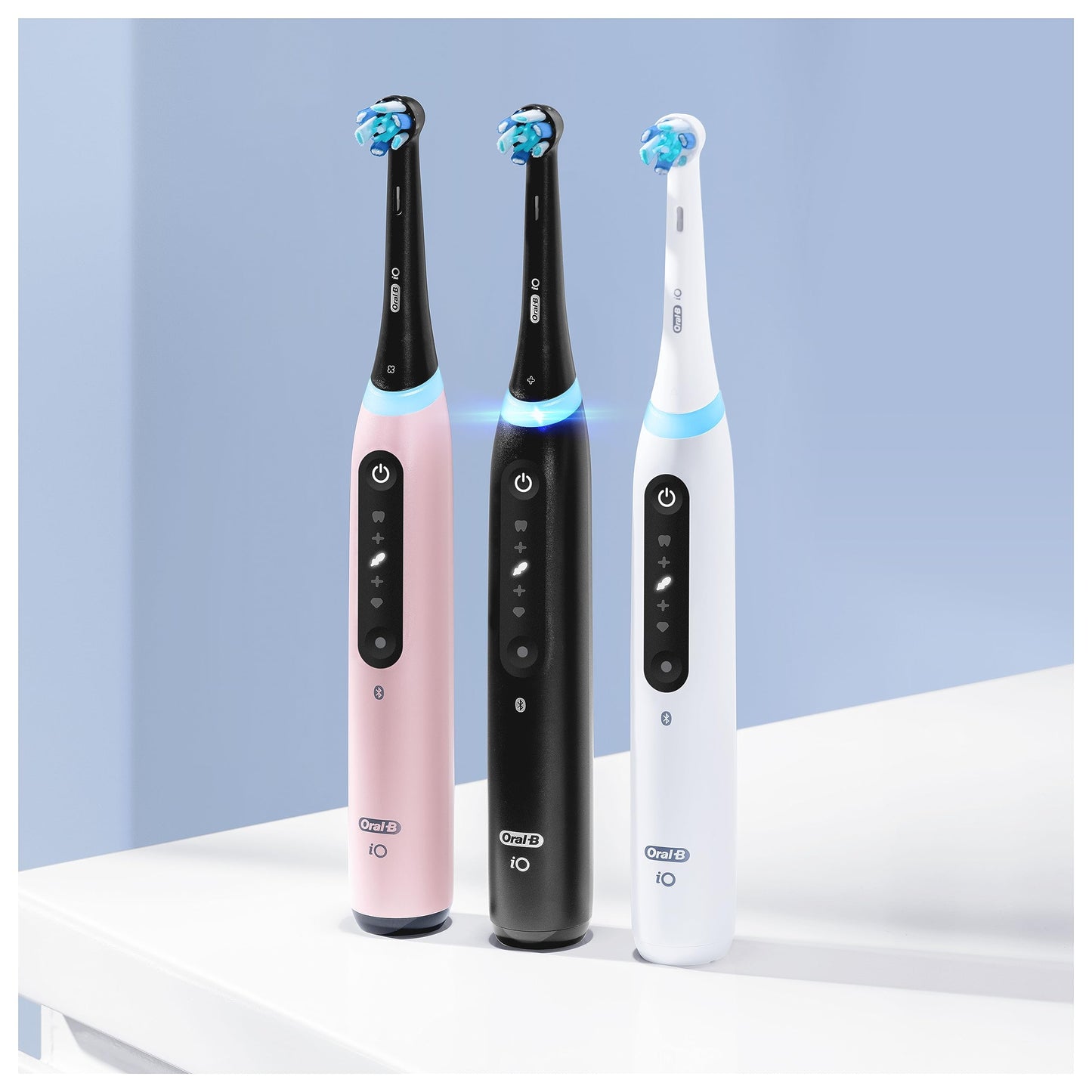 Oral-B iO Series 5 Plus Edition Elektrische Zahnbürste, Electric Toothbrush, inkl. 3 Aufsteckbürsten, 5 Putzmodi für Zahnpflege, Reiseetui, Designed by Braun, matt black