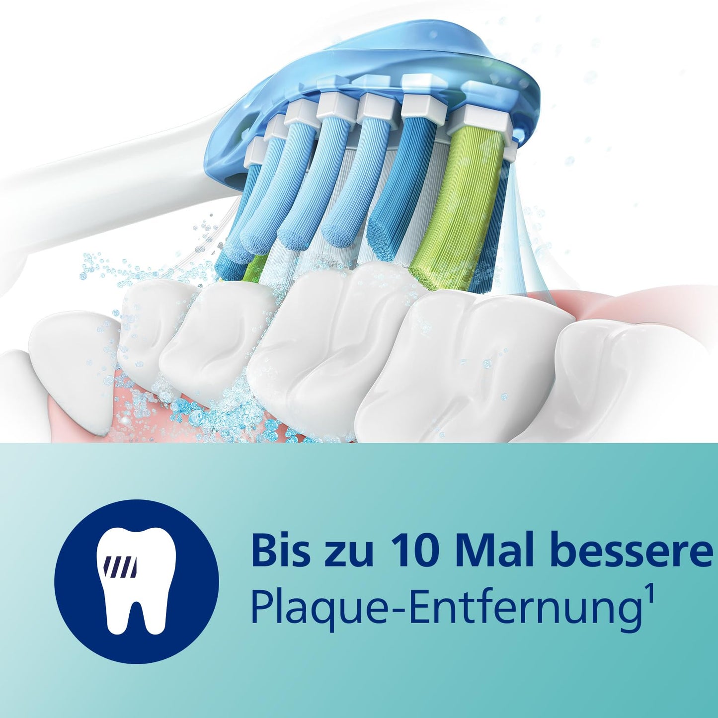 Philips Sonicare ExpertClean 7500 elektrische Zahnbürste, Schallzahnbürste mit App, 4 Putzmodi und 3 Intensitätsstufen, Drucksensor, Reiseetui, White-Gold, Modell HX9691/02
