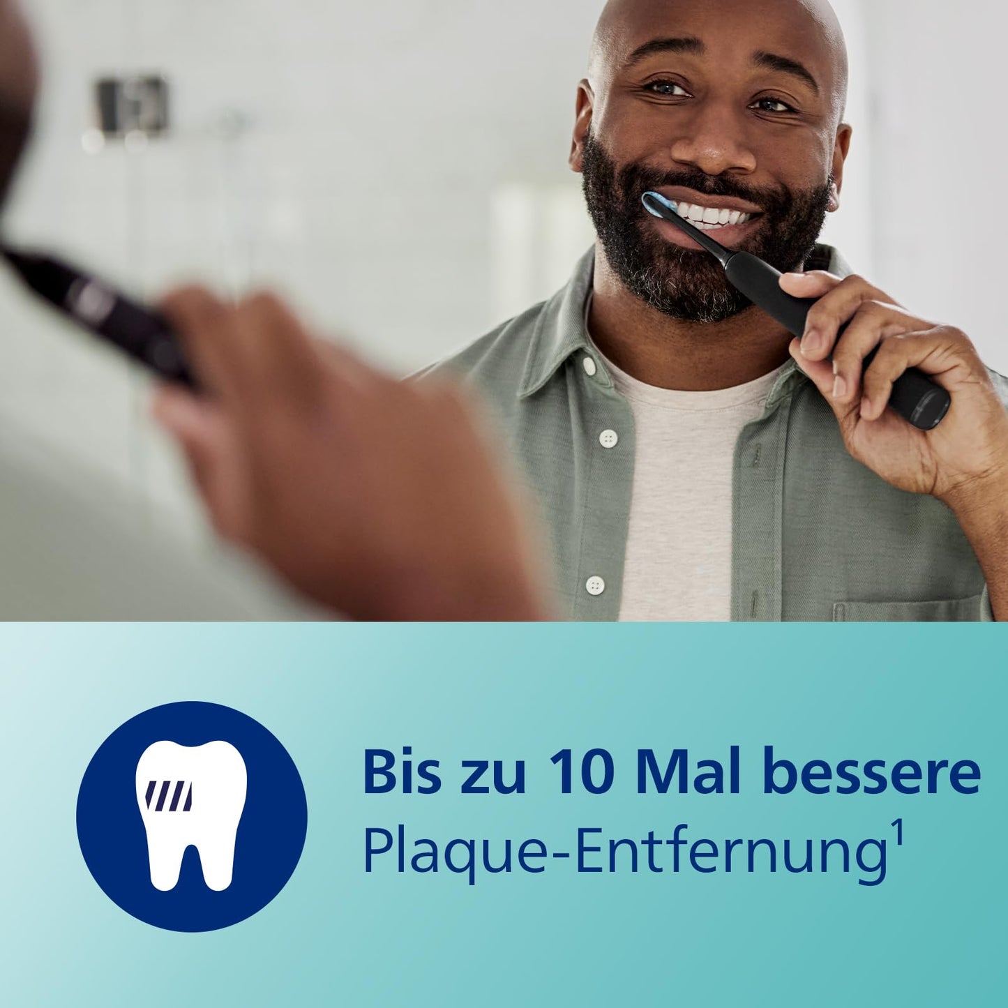 Philips Sonicare DiamondClean 9000 elektrische Zahnbürste, Schallzahnbürste mit App, Drucksensor, 4 Putzmodi, 3 Intensitätsstufen, Ladeglas und USB-Reiseetui, Schwarz, Modell HX9911/09