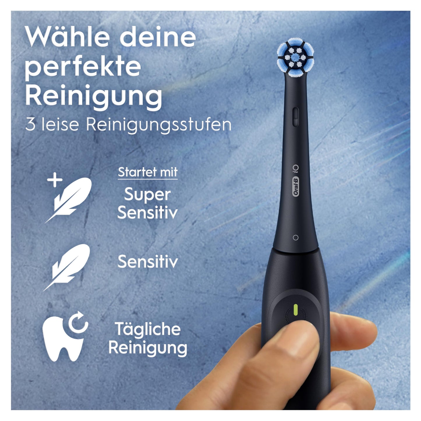 Oral-B iO Series 2 Elektrische Zahnbürste,Electric Toothbrush, DUO Pack inkl. zweitem Handstück, 3 Putzmodi für Zahnpflege, Magnet-Technologie, Designed by Braun, Night Black , Calm Pink