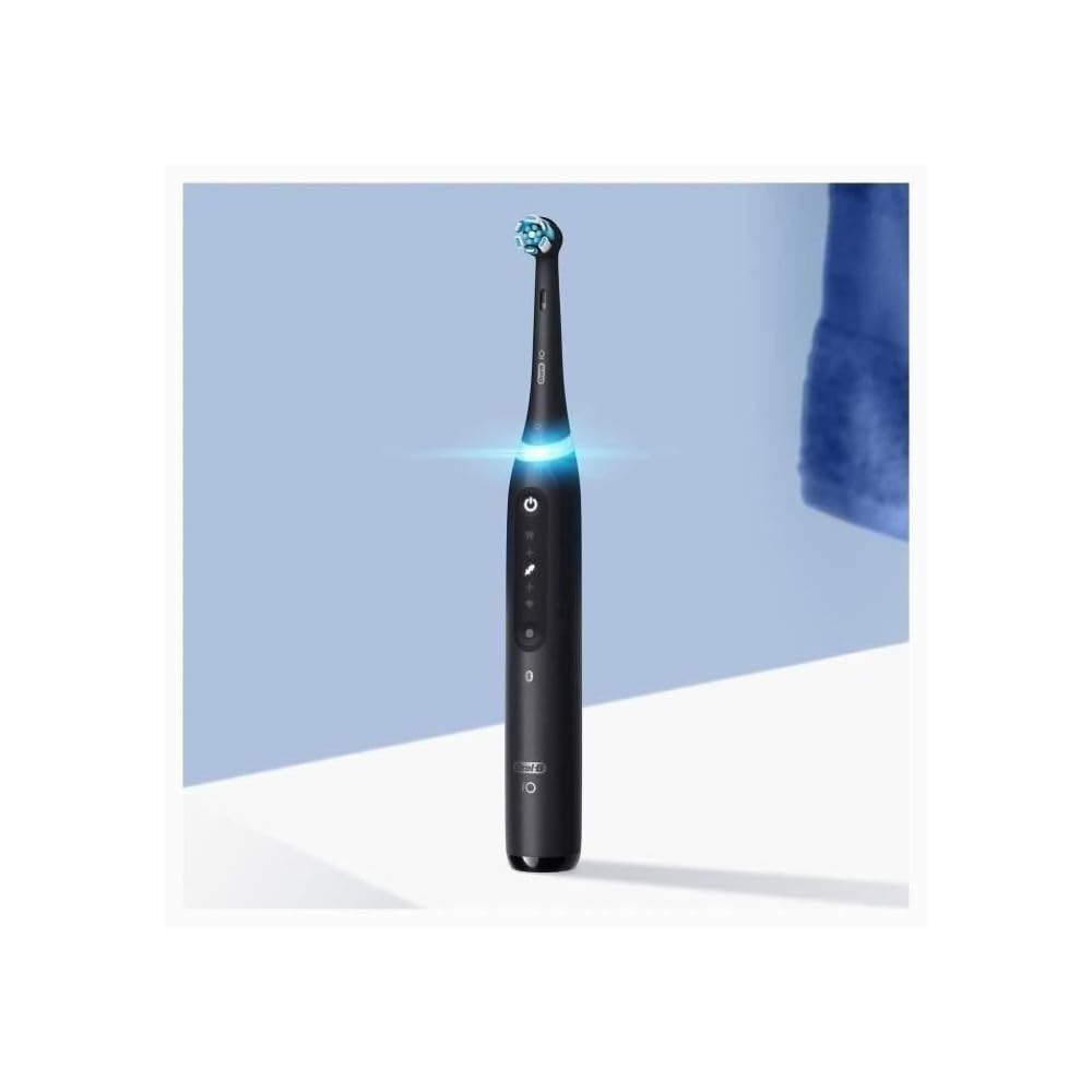 Oral-B iO 5N Elektrische Zahnbürste, Schwarz, Bluetooth, 1 Bürste, 1 Reiseetui