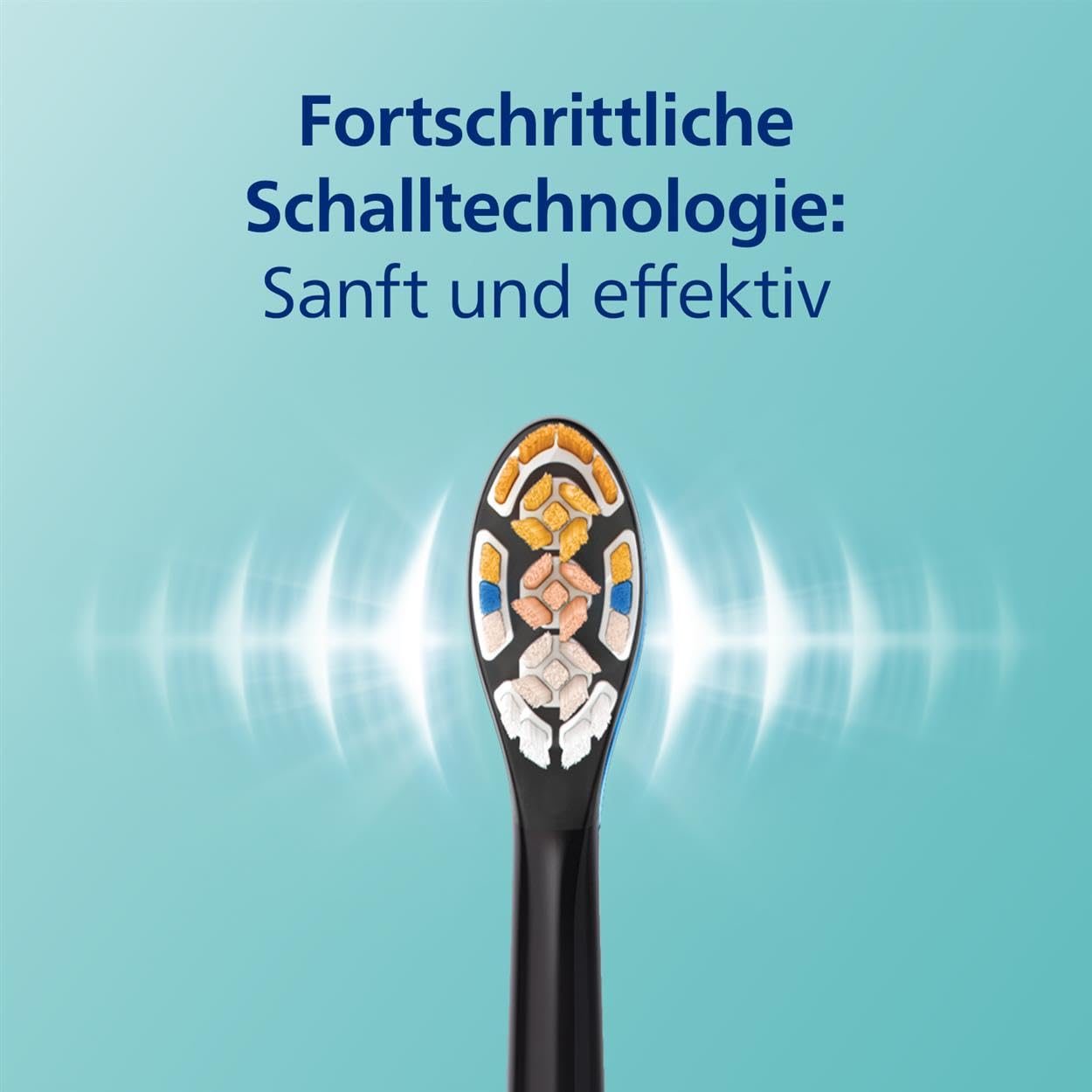 Philips Sonicare DiamondClean Smart 9400 elektrische Zahnbürste, Schallzahnbürste mit App, Drucksensor, Bürstenkopferkennung, 4 Putzmodi und 3 Intensitätsstufen, Schwarz, Modell HX9917/89
