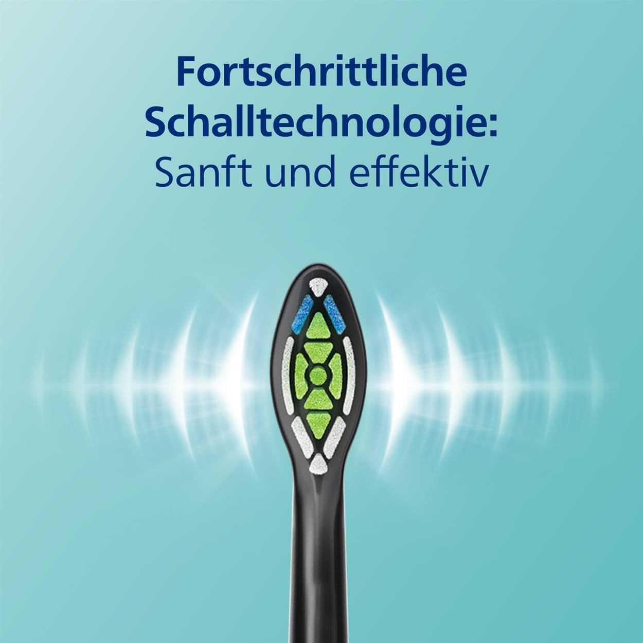 Philips Sonicare ProtectiveClean 5100 elektrische Zahnbürste, Schallzahnbürste mit 3 Putzmodi, Clean, White und Gum Care, Drucksensor, Timer und Reiseetui, Blau, Modell HX6851/53