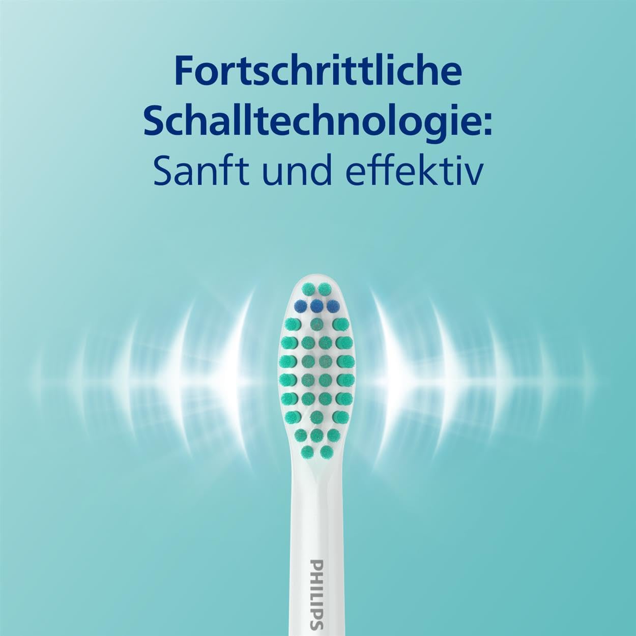 Philips Sonicare 3100 elektrische Zahnbürste, Schallzahnbürste, Andruckkontrolle und Timer, Weiß, Zweierpack, Modell HX3675/13