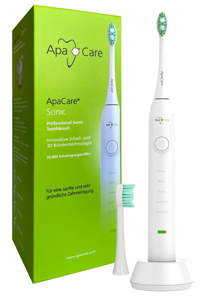 ApaCare Sonic Professional Schallzahnbürste | Elektrische Zahnbürste Schall | Schallzahnbürste Sensitive | Elektrische Zahnbürste Whitening
