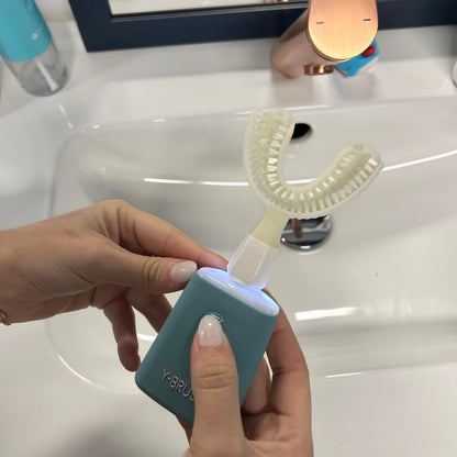 New Y-Brush Essential – Elektrische Schallzahnbürste – Automatisch – 3 Monate Akkulaufzeit – 2 Vibrationsmodi – Essential-Pack für Erwachsene