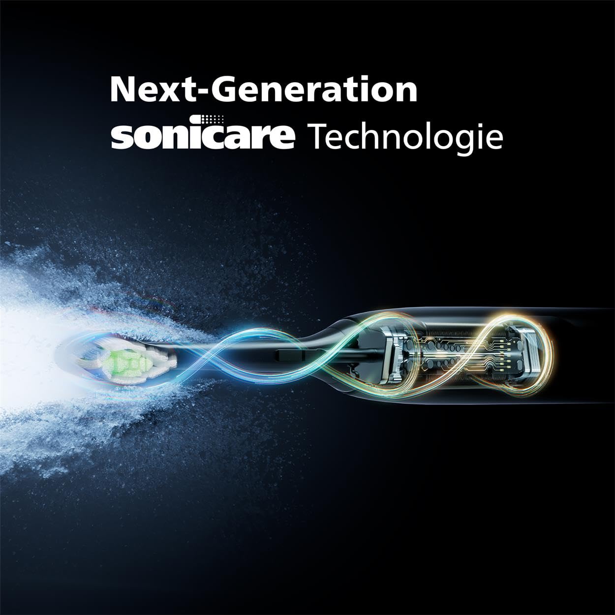 Philips Sonicare 5300 elektrische Zahnbürste, Schallzahnbürste mit 2 Intensitätsstufen, Andruckkontrolle, EasyStart, Smartimer und BrushPacer, Weiß, Modell HX7108/04 [Neue Technologie]