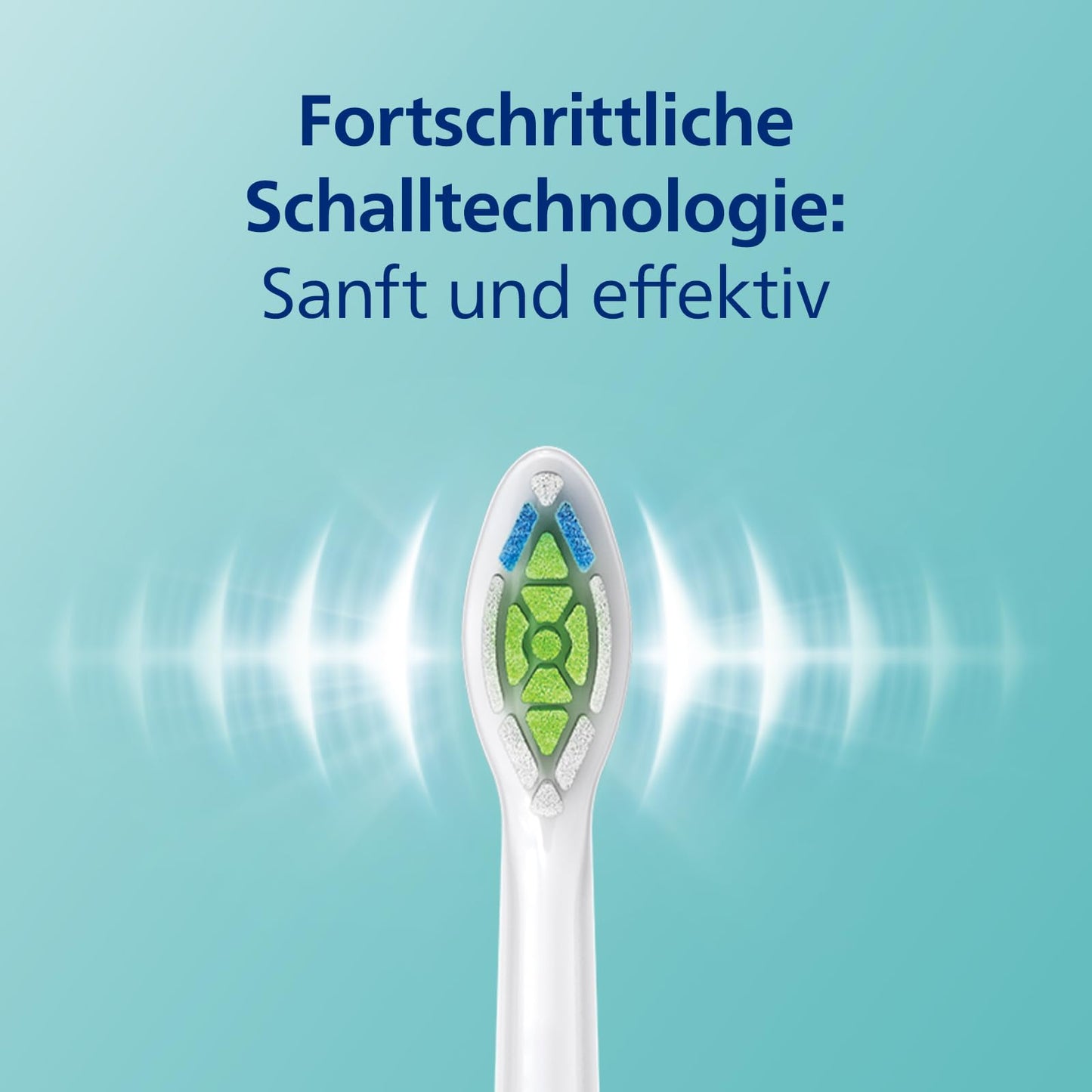 Philips Sonicare ProtectiveClean 4300 elektrische Zahnbürste, Schallzahnbürste mit zwei Intensitätsstufen, Drucksensor und Timer, Weiß, Modell HX6807/51