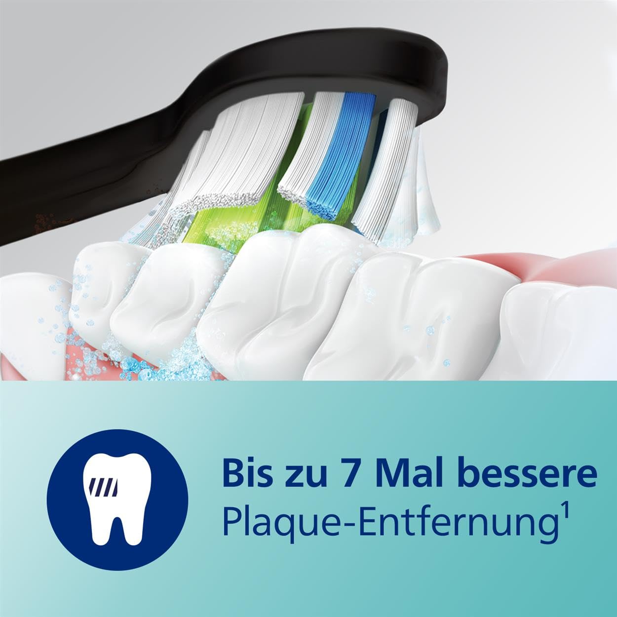 Philips Sonicare ProtectiveClean 5100 elektrische Zahnbürste, Schallzahnbürste mit 3 Putzmodi, Clean, White und Gum Care, Drucksensor, Timer und Reiseetui, Blau, Modell HX6851/53