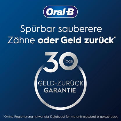 Oral-B Pro Series 1 Elektrische Zahnbürste/Electric Toothbrush, Doppelpack, 2 Aufsteckbürsten, 3 Putzmodi und Drucksensor für Zahnpflege, Designed by Braun, pink/black