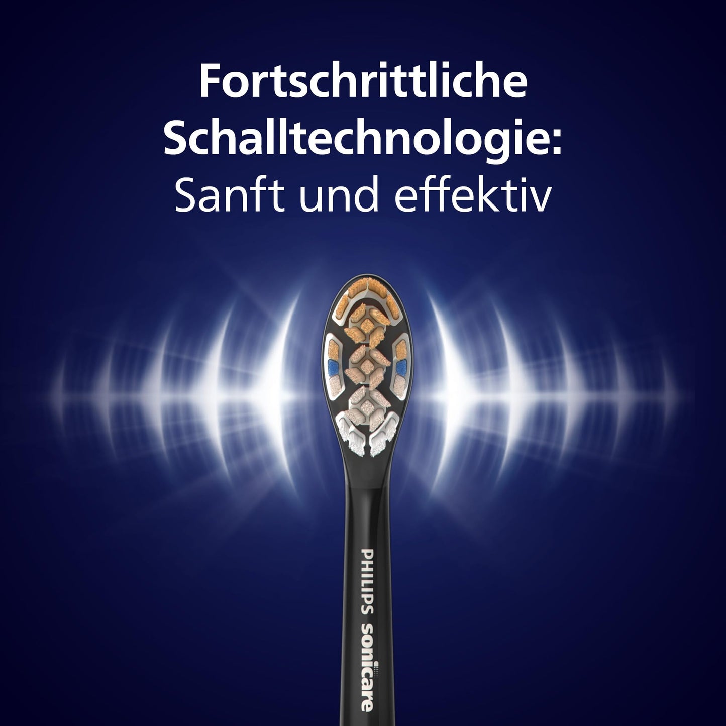 Philips Sonicare DiamondClean Prestige 9900 – Elektrische Zahnbürste mit SenseIQ, A3 Premium-All-in-One-Bürstenkopf und Ladeetui in Mitternachtsblau (Modell HX9992/12)