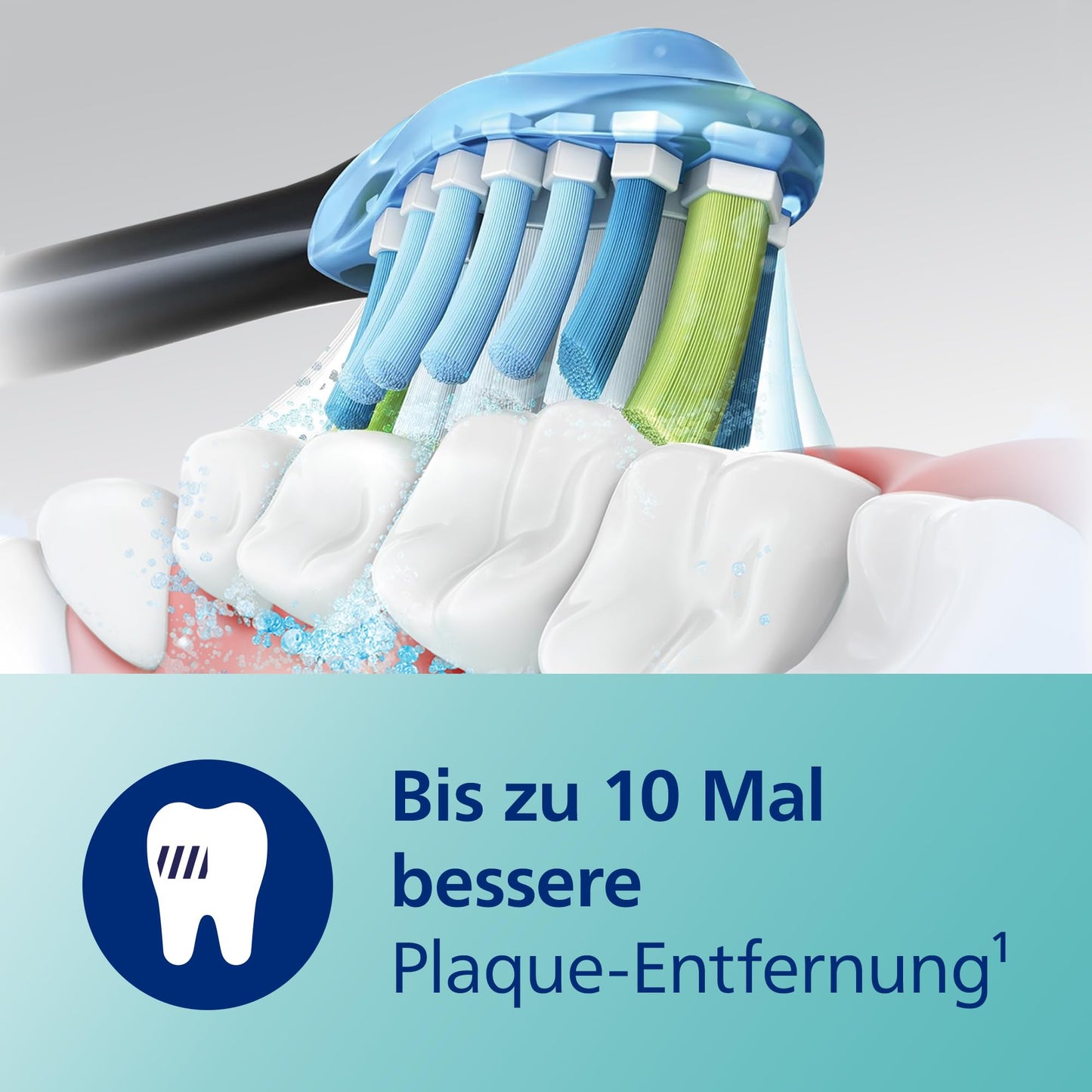 Philips Sonicare ExpertClean 7300 elektrische Zahnbürste, Schallzahnbürste mit App, 3 Putzmodi und 3 Intensitätsstufen, Drucksensor, Reiseetui, Schwarz, Model HX9601/02