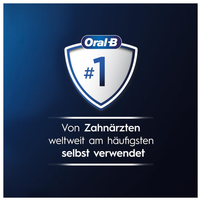 Oral-B iO Series 3 Elektrische Zahnbürste, Electric Toothbrush, Doppelpack, 2 Aufsteckbürsten, 3 Putzmodi für Zahnpflege, Reiseetui, TESTSIEGER Stiftung Warentest (12, 2024), Matt Black, Blush Pink