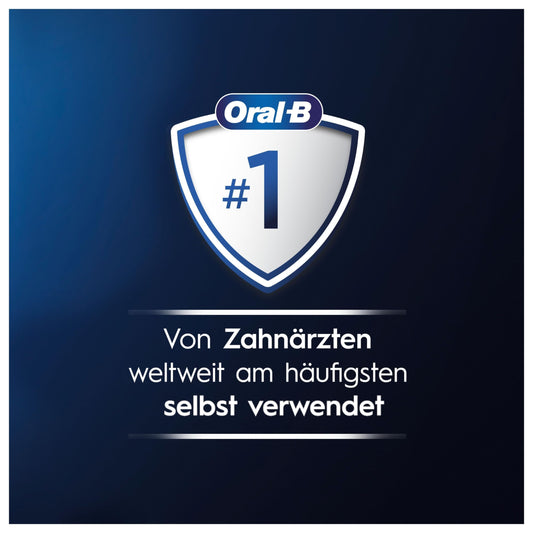 Oral-B iO Series 5 Elektrische Zahnbürste/Electric Toothbrush, Doppelpack, Magnet-Technologie, 2 Aufsteckbürsten, 5 Putzmodi für Zahnpflege, LED-Anzeige & Reiseetui, Designed by Braun, black/white
