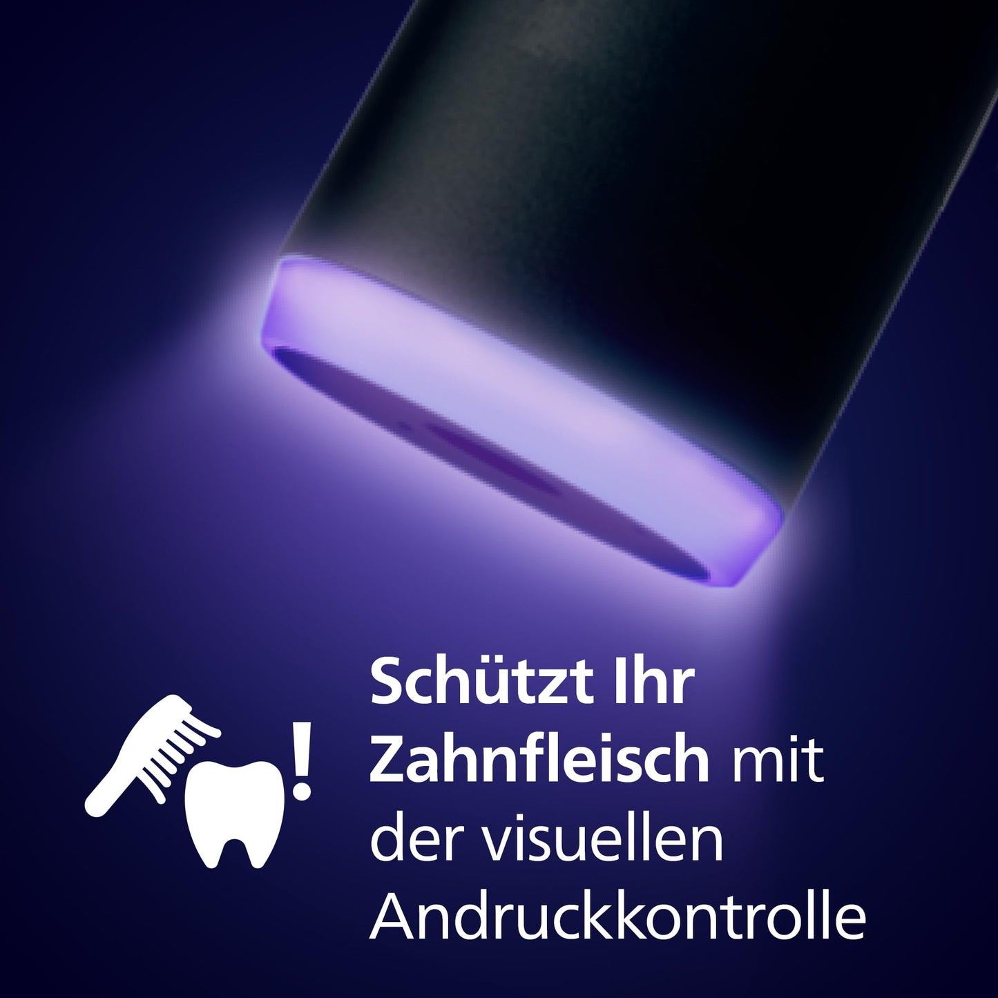 Philips Sonicare 7100 elektrische Zahnbürste, Schallzahnbürste mit App, 4 Putzmodi, 3 Intensitätsstufen, Andruckkontrolle, EasyStart, SmarTimer, Schwarz, 2er-Pack, Modell HX7429/03 [Neue Technologie]