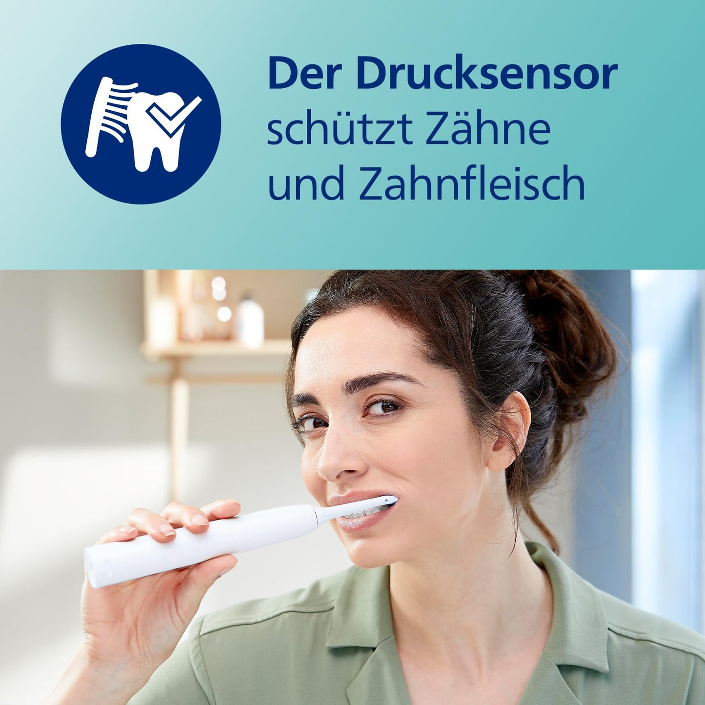Philips Sonicare ExpertClean 7500 elektrische Zahnbürste, Schallzahnbürste mit App, 4 Putzmodi und 3 Intensitätsstufen, Drucksensor, Reiseetui, White-Gold, Modell HX9691/02