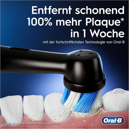 Oral-B iO 4N Elektrische Zahnbürste, Schwarz, Bluetooth, 1 Bürste, 1 Reiseetui