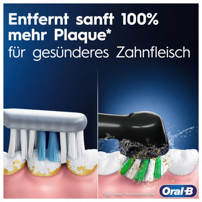 Oral-B Pro Series 3 Elektrische Zahnbürste/Electric Toothbrush, 1 Aufsteckbürste, 3 Putzmodi und visuelle 360° Andruckkontrolle für Zahnpflege, Reiseetui, Special Edition, Designed by Braun, white