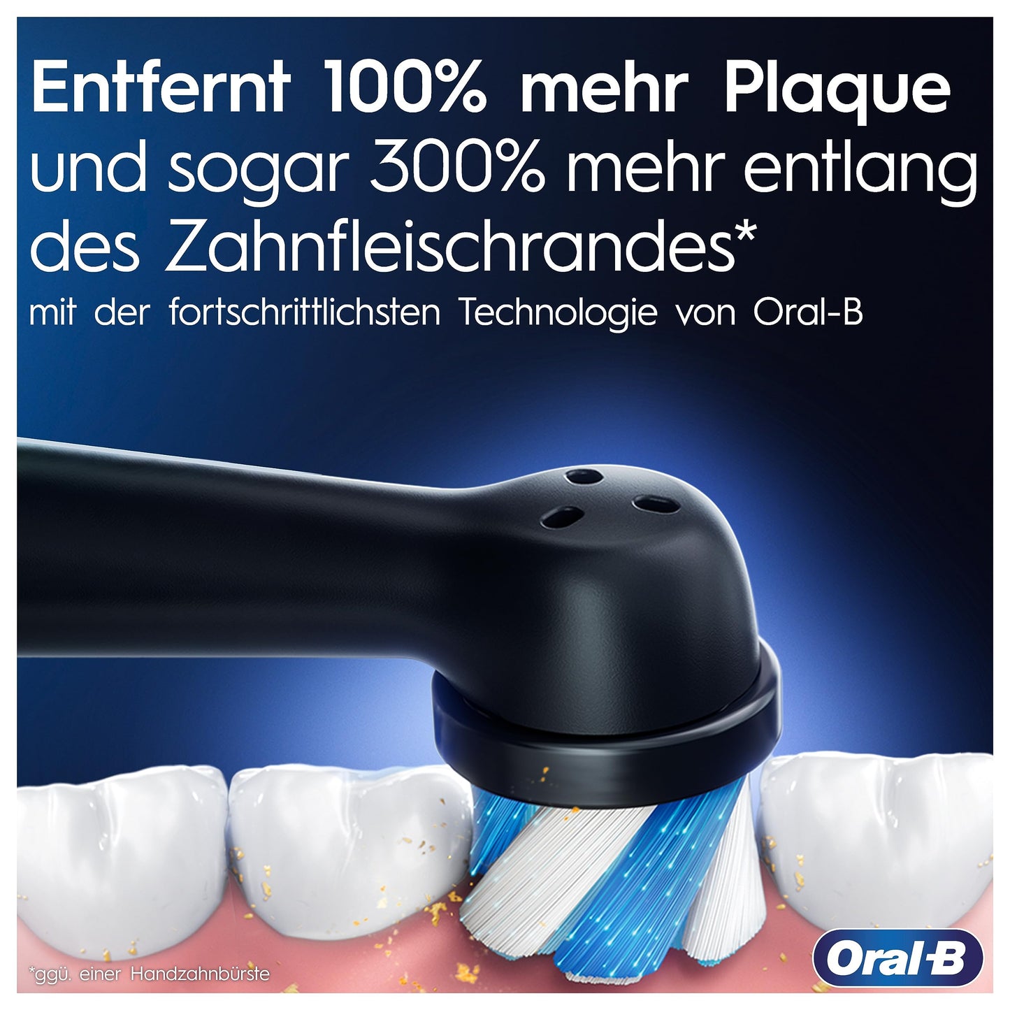 Oral-B iO Series 9 Plus Edition Elektrische Zahnbürste, Electric Toothbrush, PLUS 3 Aufsteckbürsten, 7 Putzmodi für Zahnpflege, Lade-Reiseetui, Designed by Braun, black onyx