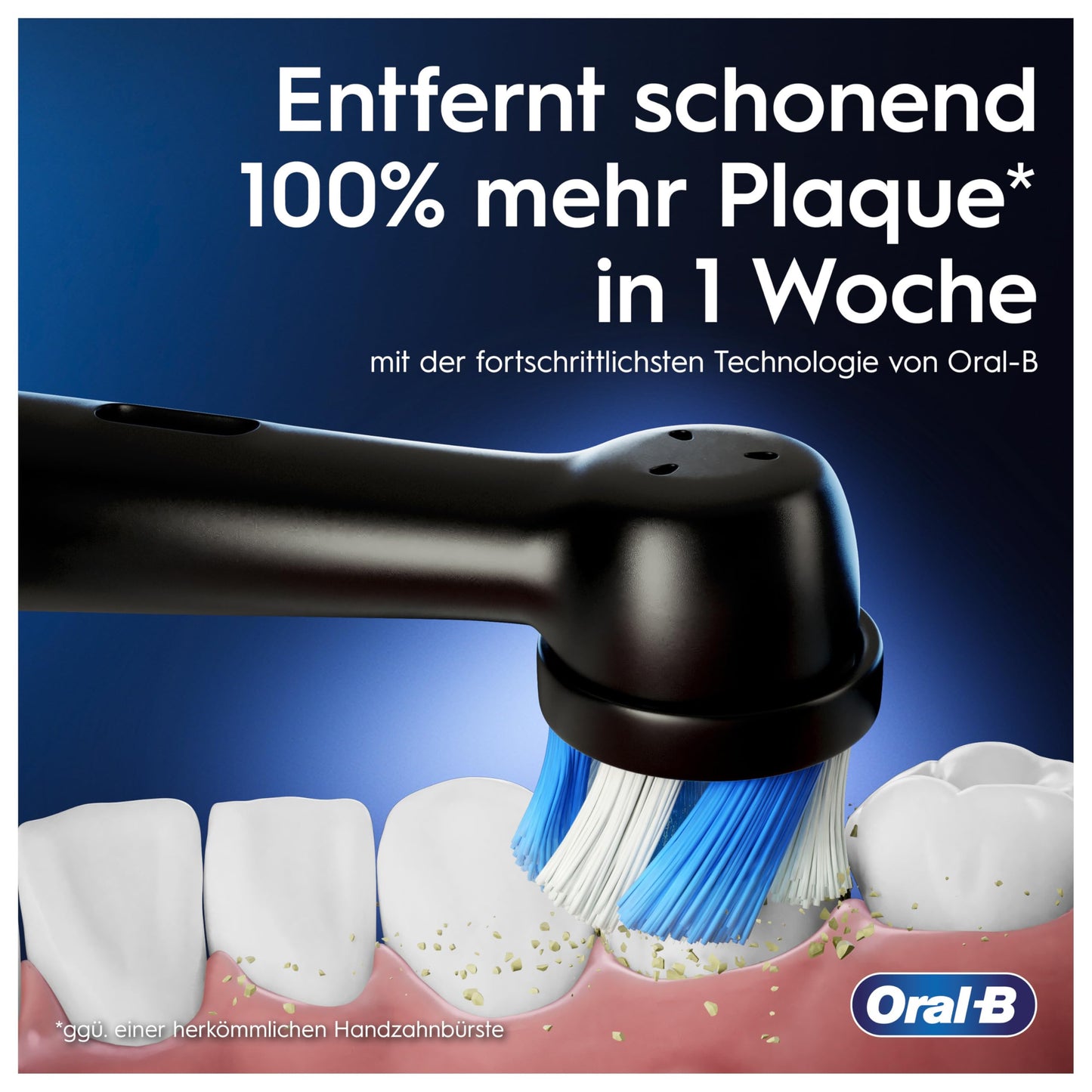 Oral-B iO Series 3 Elektrische Zahnbürste, Electric Toothbrush, Doppelpack, 2 Aufsteckbürsten, 3 Putzmodi für Zahnpflege, Reiseetui, TESTSIEGER Stiftung Warentest (12, 2024), Matt Black, Blush Pink