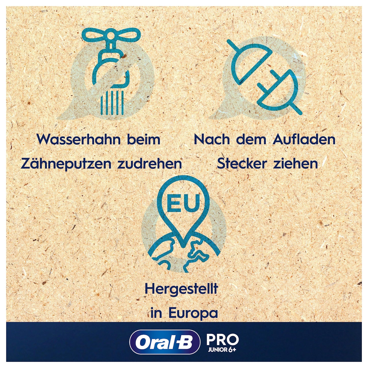 Oral-B Pro Junior Frozen Elektrische Zahnbürste/Electric Toothbrush für Kinder ab 6 Jahren, 2 Aufsteckbürsten, 360°-Andruckkontrolle, 2 Putzmodi inkl. Sensitiv für Zahnpflege, weiche Borsten, weiß
